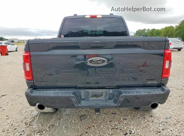 1FTFW1E83NFB33398 2022 FORD F150 Black Rear view
