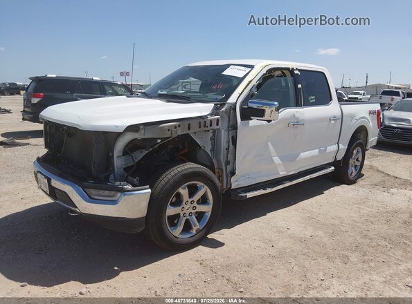 1FTFW1E83NFB84903 2022 FORD F150 White Przód lewy