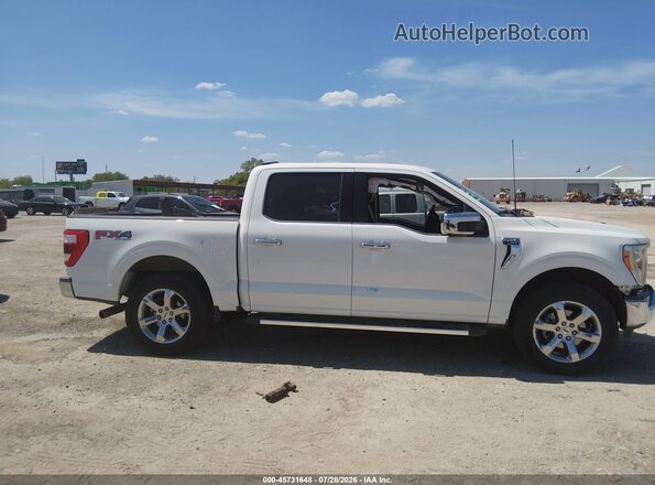 1FTFW1E83NFB84903 2022 FORD F150 White Widok wnętrza 360 stopni