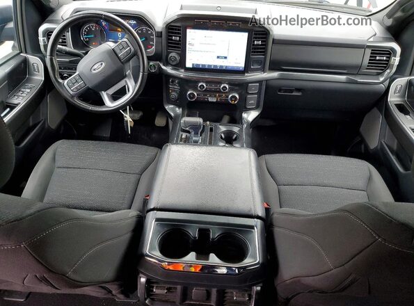 1FTFW1E83PFB31363 2023 FORD F150 Black Vista del salpicadero