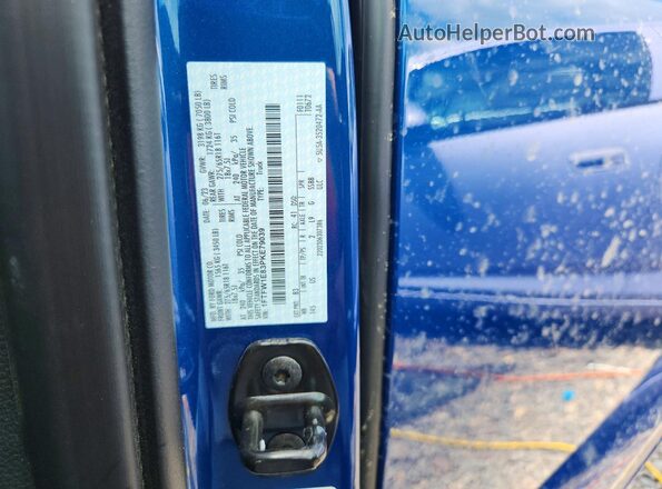 1FTFW1E83PKE79039 2023 FORD F150 Blue Vista de la etiqueta del VIN