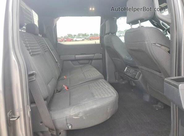 1FTFW1E84NKD37196 2022 FORD F150 Gray Rear seats view