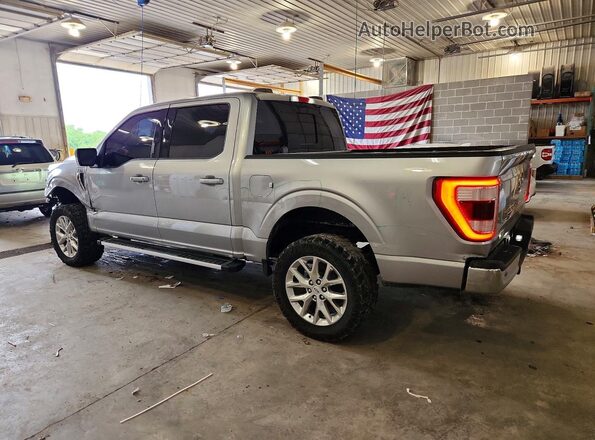 1FTFW1E85MFA04769 2021 FORD F150 Silver Trasero izquierdo