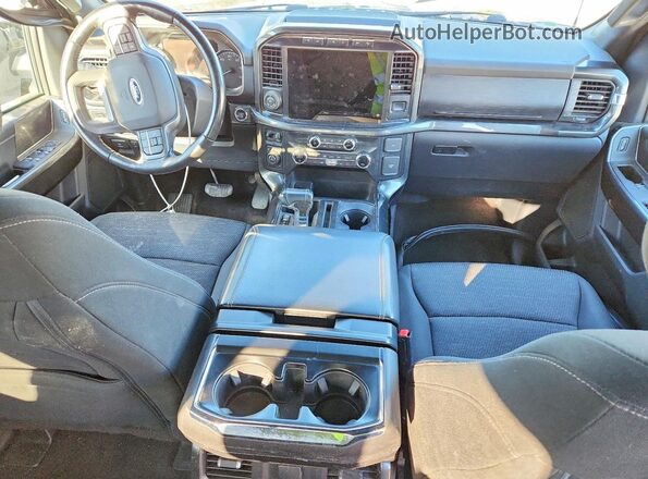 1FTFW1E85MFA20275 2021 FORD F150 Gray Dashboard view