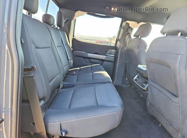 1FTFW1E85MFA20275 2021 FORD F150 Gray Rear seats view