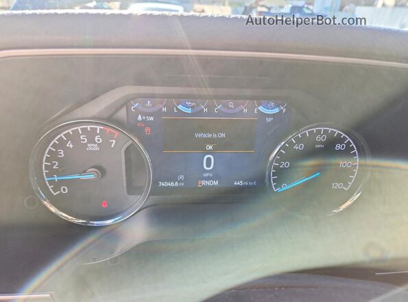 1FTFW1E85MFA20275 2021 FORD F150 Gray Instrument cluster view