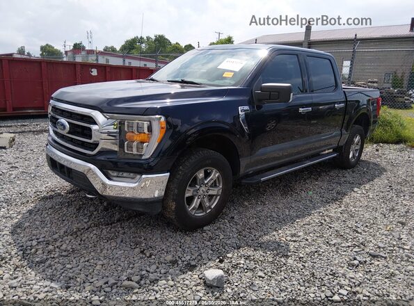 1FTFW1E85MFA92352 2021 FORD F150 Синий Передняя левая четверть