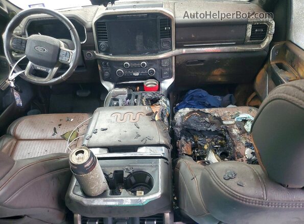 1FTFW1E85MFB36091 2021 FORD F150 Black Առջևի վահանակի տեսք