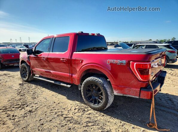 1FTFW1E85MKD15500 2021 FORD F150 Red Հետևի ձախ