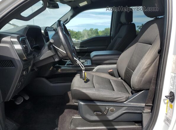 1FTFW1E85MKD71128 2021 FORD F150 Gray Front interior view