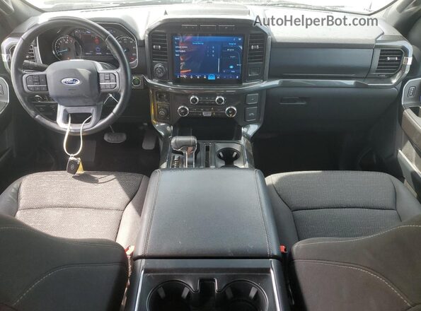 1FTFW1E85MKD71128 2021 FORD F150 Gray Dashboard view