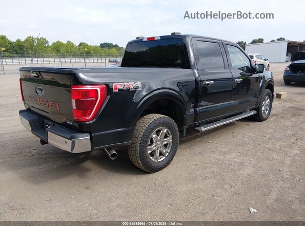 1FTFW1E85NFA23355 2022 FORD F150 Black უკანა მარჯვენა