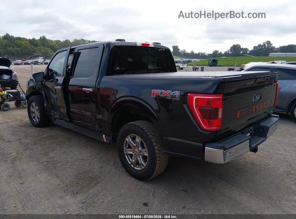 1FTFW1E85NFA23355 2022 FORD F150 Black უკანა მარცხენა