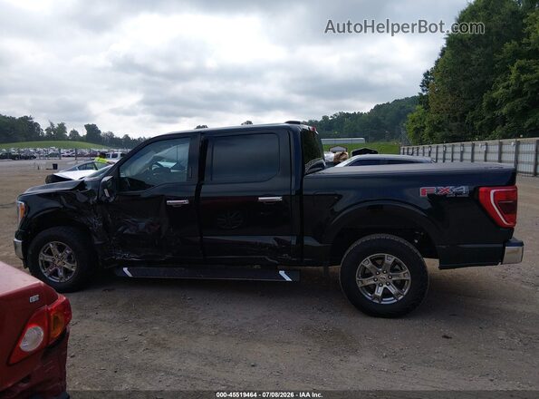 1FTFW1E85NFA23355 2022 FORD F150 Black სალონის 360-გრადუსიანი ხედი