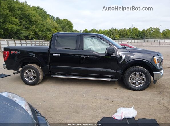 1FTFW1E85NFA23355 2022 FORD F150 Black უკანა სალონის ხედი