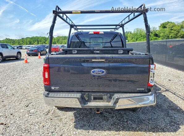 1FTFW1E85NKD48224 2022 FORD F150 Blue Rear view