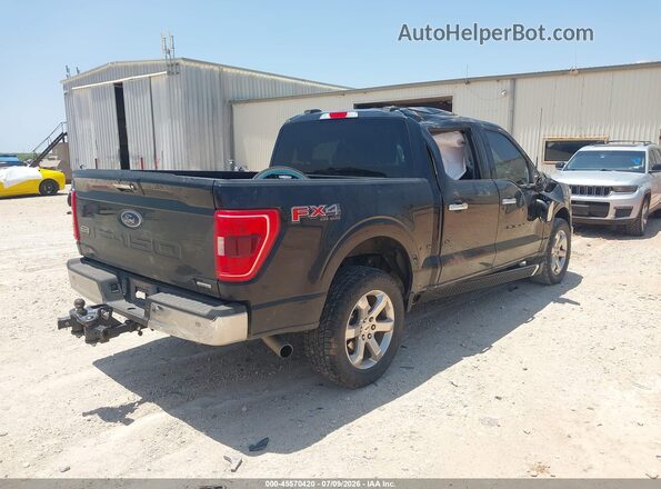 1FTFW1E86MFC04768 2021 FORD F150 Black Tył prawy