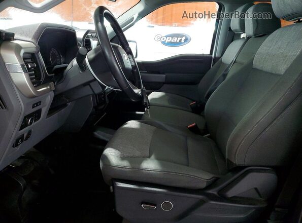 1FTFW1E86MFC10845 2021 FORD F150 White Widok wnętrza z przodu