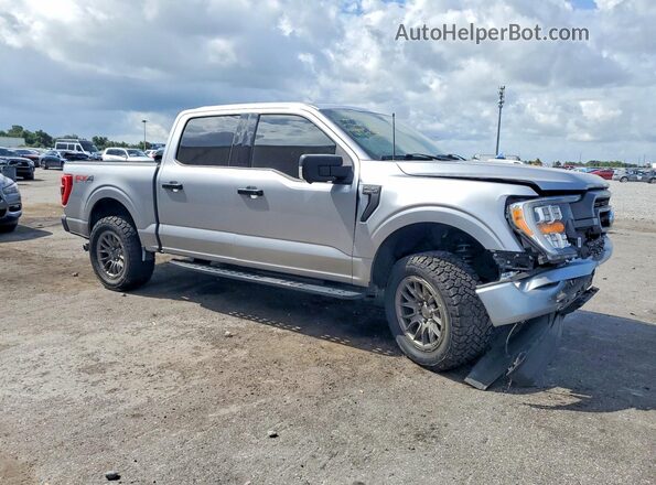 1FTFW1E86MFC21313 2021 FORD F150 Серебряный Передняя правая четверть