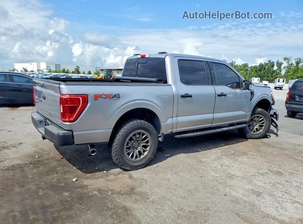 1FTFW1E86MFC21313 2021 FORD F150 Серебряный Задняя правая четверть