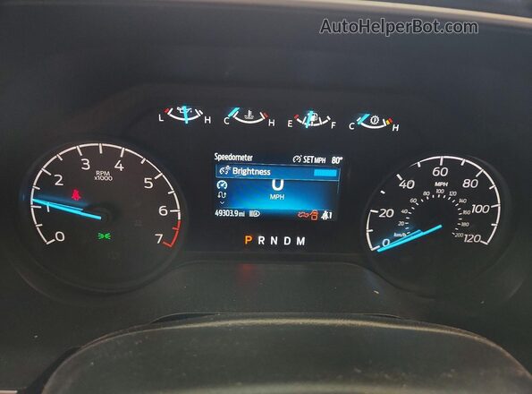 1FTFW1E86NFA95407 2022 FORD F150 Серый Вид щитка приборов
