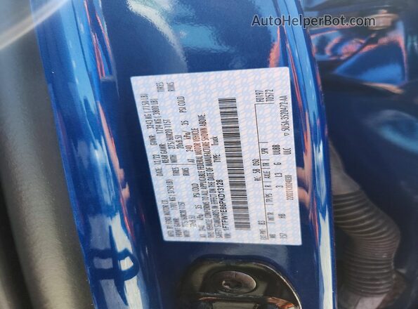 1FTFW1E86PKD13128 2023 FORD F150 Blue Вид підкапотного простору