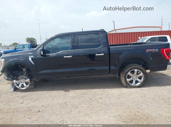 1FTFW1E86PKE52336 2023 FORD F150 Black Widok wnętrza 360 stopni