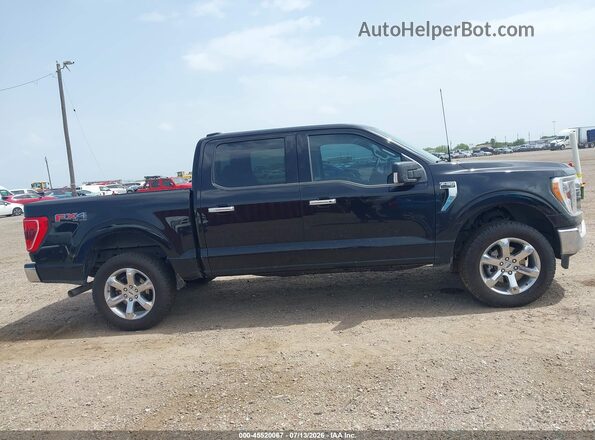 1FTFW1E86PKE52336 2023 FORD F150 Black Widok wnętrza z tyłu
