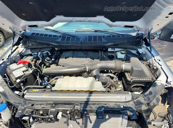 1FTFW1E87PFD30982 2023 FORD F150 Серебряный Вид задней части салона