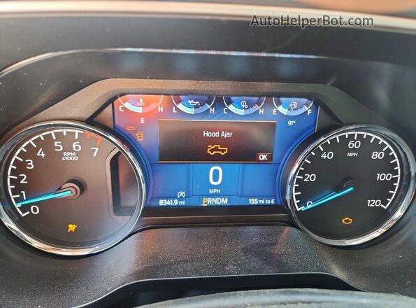1FTFW1E87PFD30982 2023 FORD F150 Серебряный Вид щитка приборов