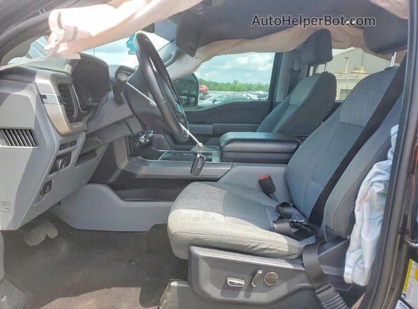 1FTFW1E88MFC57441 2021 FORD F150 Black Widok wnętrza z przodu