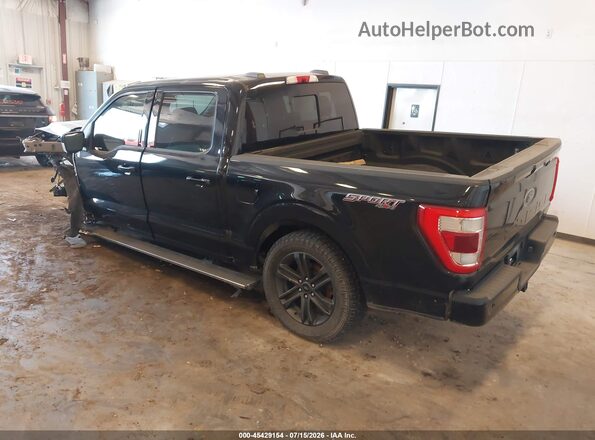 1FTFW1E89MFA08016 2021 FORD F150 Black უკანა მარცხენა