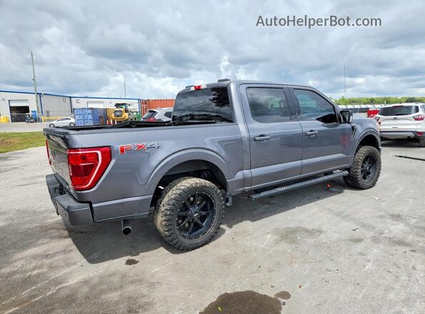 1FTFW1E89MFA37676 2021 FORD F150 Серый Задняя правая четверть