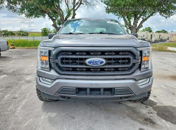 1FTFW1E89MFA37676 2021 FORD F150 Серый Вид спереди