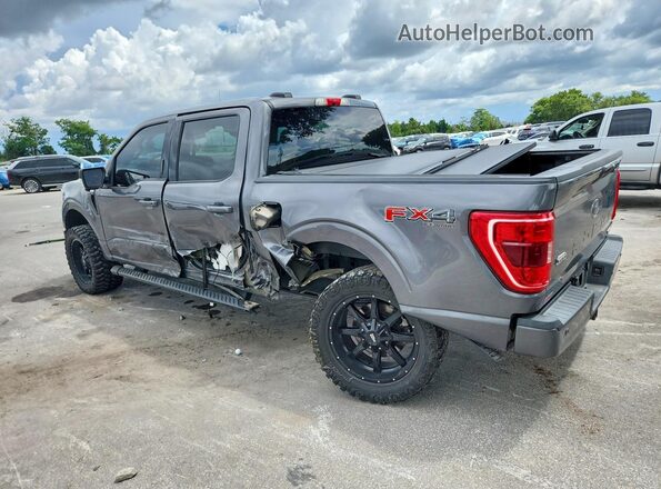 1FTFW1E89MFA37676 2021 FORD F150 Серый Задняя левая четверть