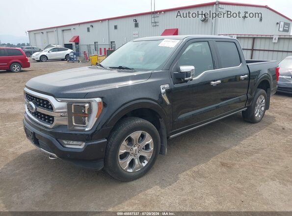 1FTFW1E89MFA96260 2021 FORD F150 Black Przód lewy