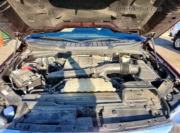 1FTFW1E89MFB31265 2021 FORD F150 Red უკანა სალონის ხედი
