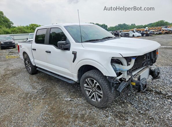 1FTFW1E89MKE87478 2021 FORD F150 Белый Передняя правая четверть