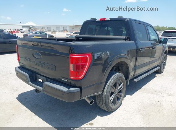 1FTFW1E89NKE79415 2022 FORD F150 Черный Задняя правая четверть