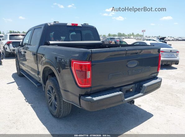 1FTFW1E89NKE79415 2022 FORD F150 Черный Задняя левая четверть