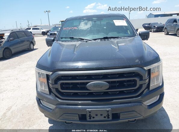 1FTFW1E89NKE79415 2022 FORD F150 Черный Вид спереди