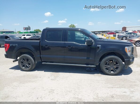 1FTFW1E89NKE79415 2022 FORD F150 Черный Вид задней части салона