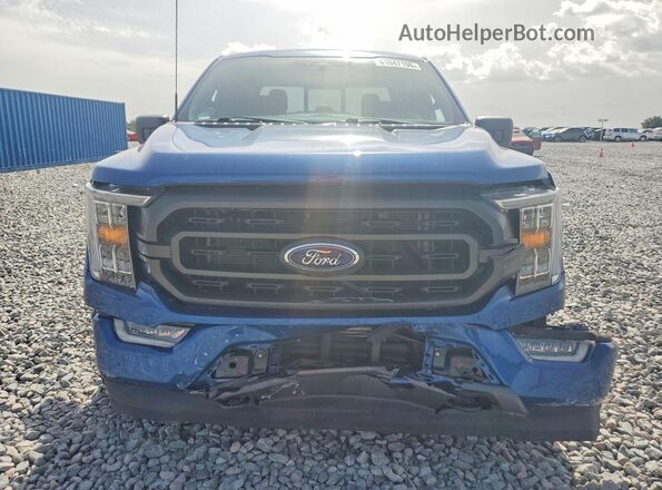 1FTFW1E89PKD37651 2023 FORD F150 Blue Front view