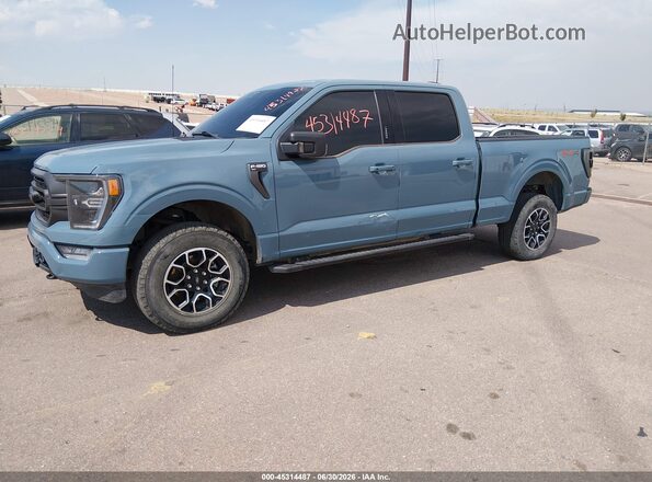 1FTFW1E89PKE14759 2023 FORD F150 Blue წინა მარცხენა ხედი სამი მეოთხედიდან