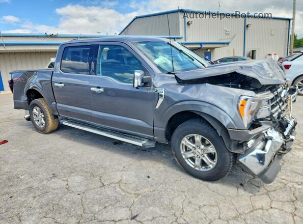 1FTFW1E89PKF52804 2023 FORD F150 Gray Przód prawy