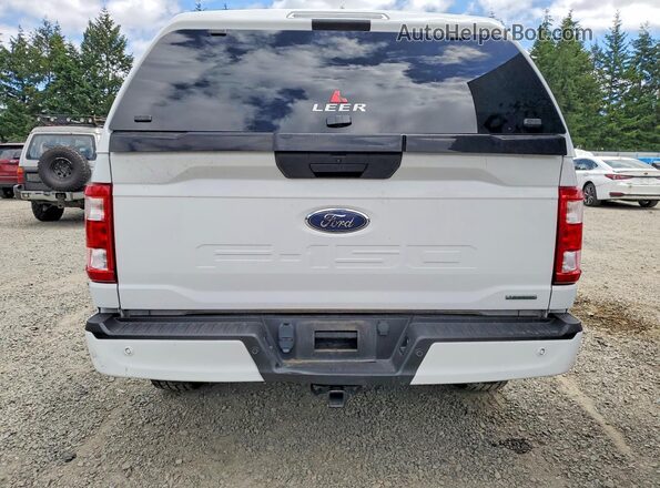 1FTFW1E8XMKE43604 2021 FORD F150 White Вид ззаду