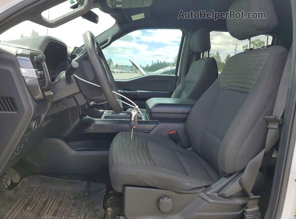 1FTFW1E8XMKE43604 2021 FORD F150 White Вид салону спереду
