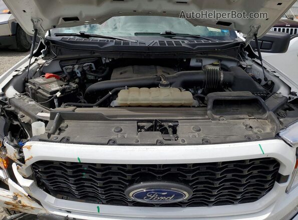 1FTFW1E8XMKE43604 2021 FORD F150 White Вид задньої частини салону