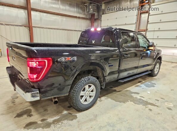 1FTFW1E8XNFA93708 2022 FORD F150 Black Rear right