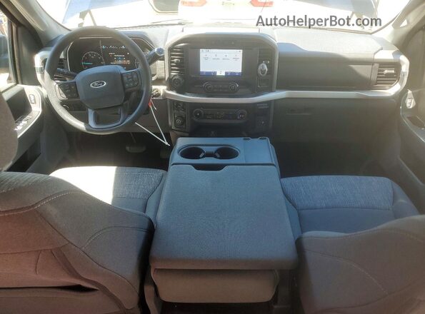 1FTFW1E8XNKF13233 2022 FORD F150 Blue Vista del salpicadero